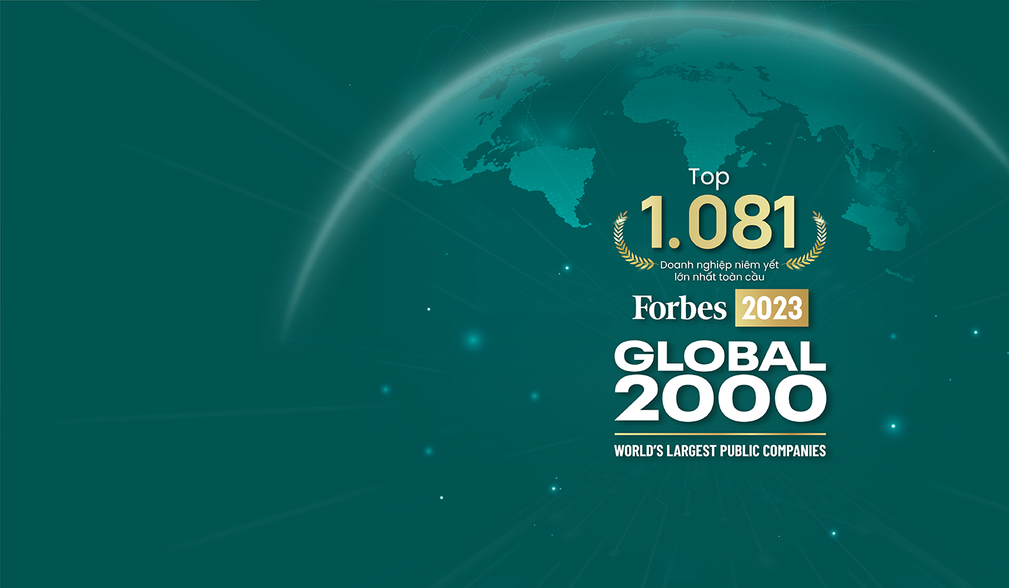 BIDV tăng hơn 500 bậc trong Bảng xếp hạng Forbes Global 2000 doanh nghiệp